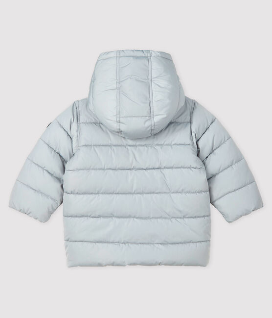 Baby boy's quilted puffer jacket GRIS CLAIR grey
