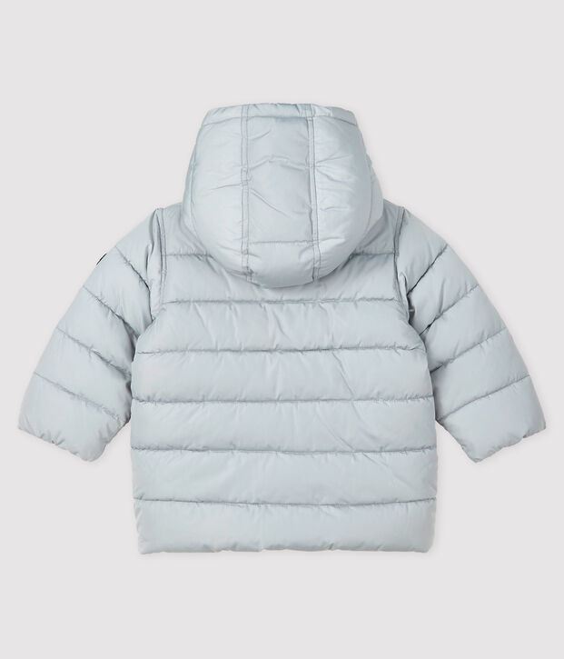 Baby boy's quilted puffer jacket grey