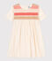 Girls' Poplin Dress AVALANCHE Ecru