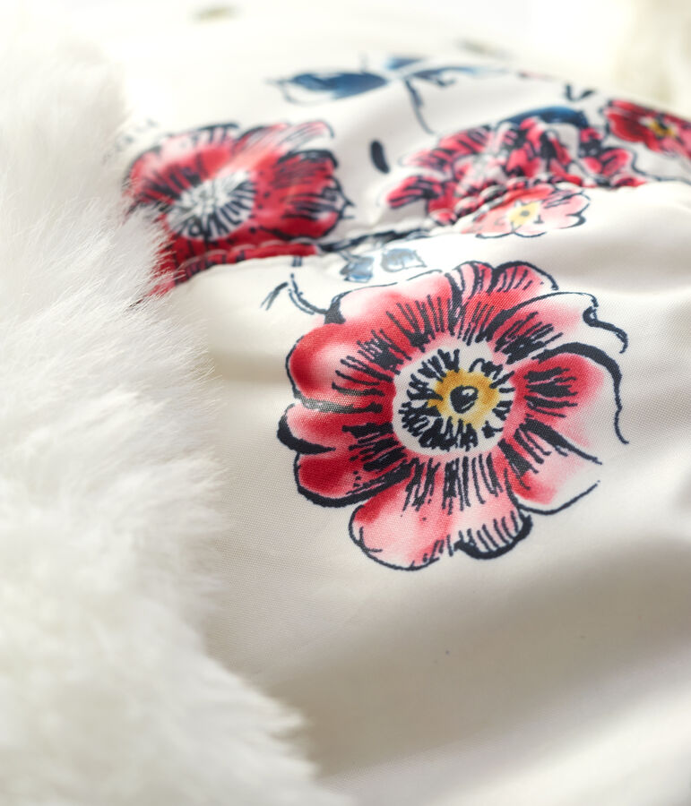 Babies' Waterproof Chapka white/multicolor