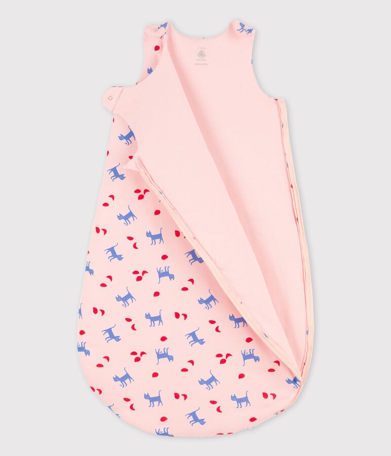 Babies' Printed Cotton Sleeping Bag pink/multicolor