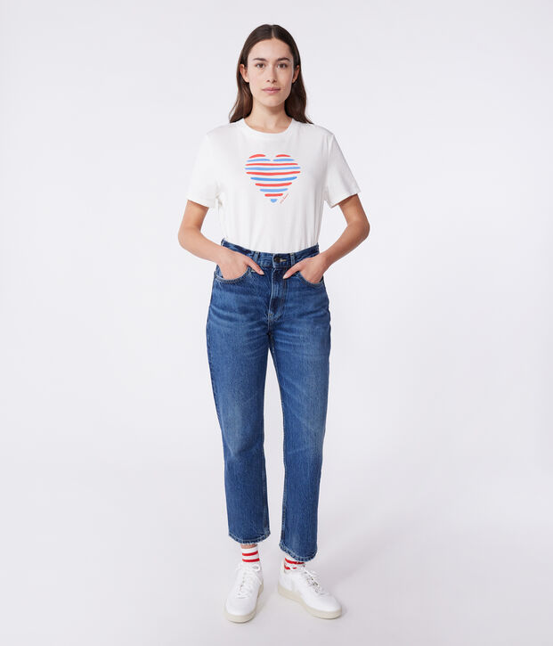 Women's Straight cotton T-Shirt white