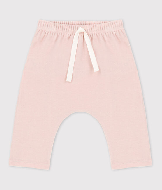 Babies' Cotton Velour Trousers SALINE pink