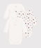 Babies' long-sleeved wrapover cotton bodysuits - 3-Pack variante 1