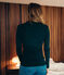 women's light cotton polo neck NOIR black