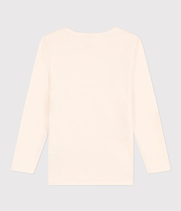 Long-sleeved cotton T-Shirt Ecru