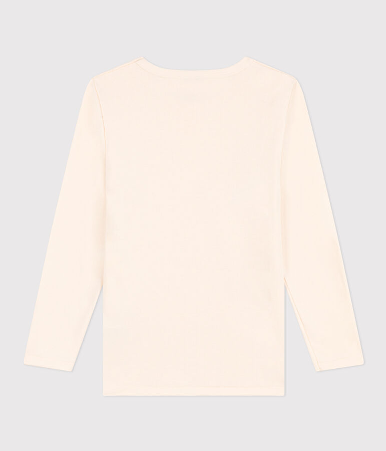 Long-sleeved cotton T-Shirt Ecru