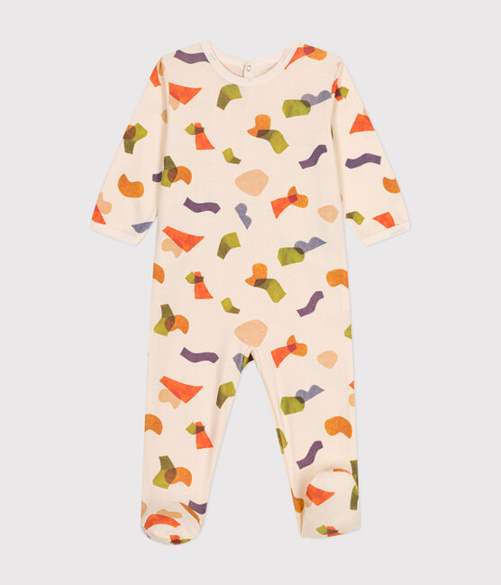 Babies' Printed Cotton Pyjamas AVALANCHE white/MULTICO