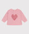 Plain cotton baby sweatshirt CHARME pink