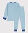 Children's savannah-motif plain cotton pyjamas MIMI green
