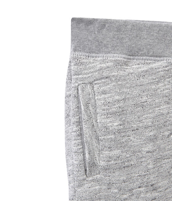 Boy's pants in heavyweight jersey Gris grey