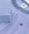 Children's snug-fitting stripy cotton pyjamas blue/white