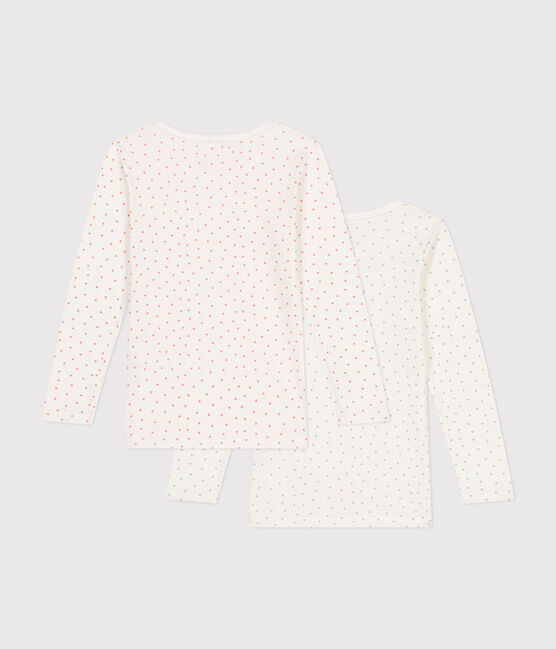 Girls' Heart Long-Sleeved Cotton T-Shirts - 2-Pack variante 1