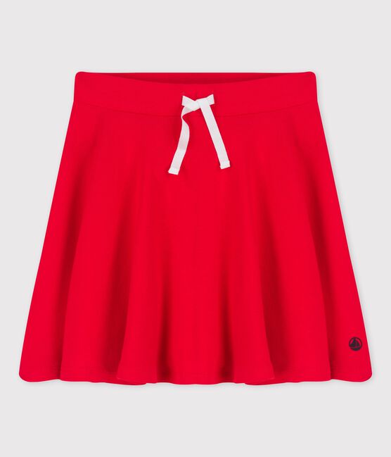 Girl's Organic Cotton Skirt PEPS red