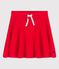 Girl's Organic Cotton Skirt PEPS red