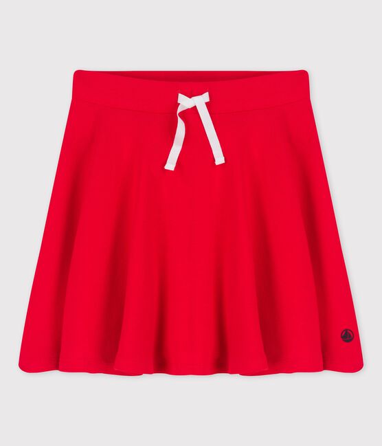 Girl's Organic Cotton Skirt PEPS red
