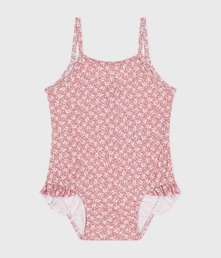 Babies' swimsuit pink/white
