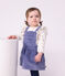 Babies' long-sleeved floral-print cotton blouse Ecru/multicolor