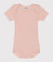 Babies' Short-Sleeved Openwork Bodysuit SALINE pink