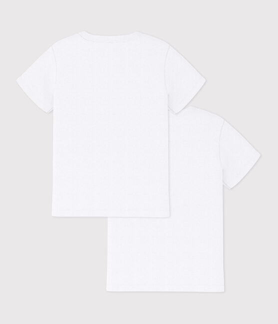 Boys' White Short-sleeved T-Shirt - 2-Pack variante 1