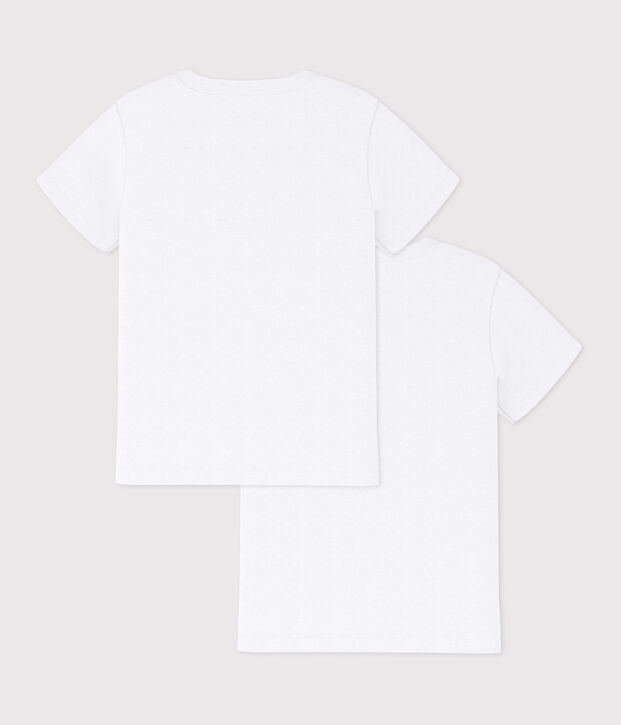 Boys' White Short-sleeved T-Shirt - 2-Pack multicolor