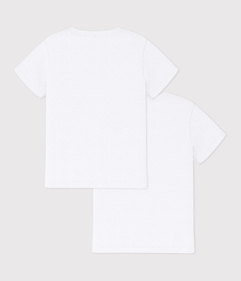Boys' White Short-sleeved T-Shirt - 2-Pack variante 1