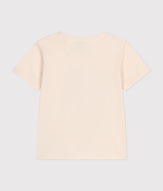 Boys' short-sleeved fine jersey T-Shirt AVALANCHE Ecru