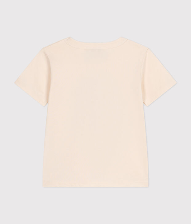 Boys' short-sleeved fine jersey T-Shirt Ecru