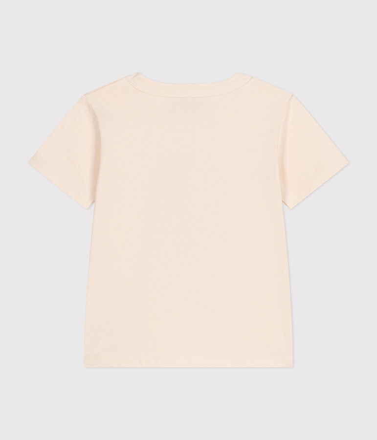 Boys' short-sleeved fine jersey T-Shirt Ecru
