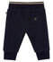 Baby girl's shiny cotton sweatshirt trousers SMOKING blue/DORE yellow
