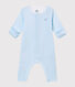 Baby's footless sleepsuit with built in bodysuit