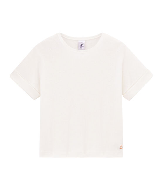 Girls' Short-sleeved T-shirt MARSHMALLOW white