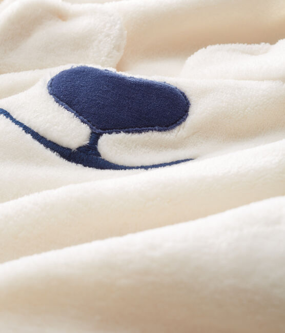 Babies' Bear Fleece Onesie MARSHMALLOW white