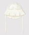 Babies' Organic Cotton Floppy Hat white