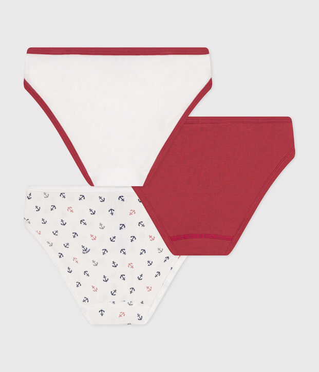 Girls' cotton briefs - 3-Pack multicolor