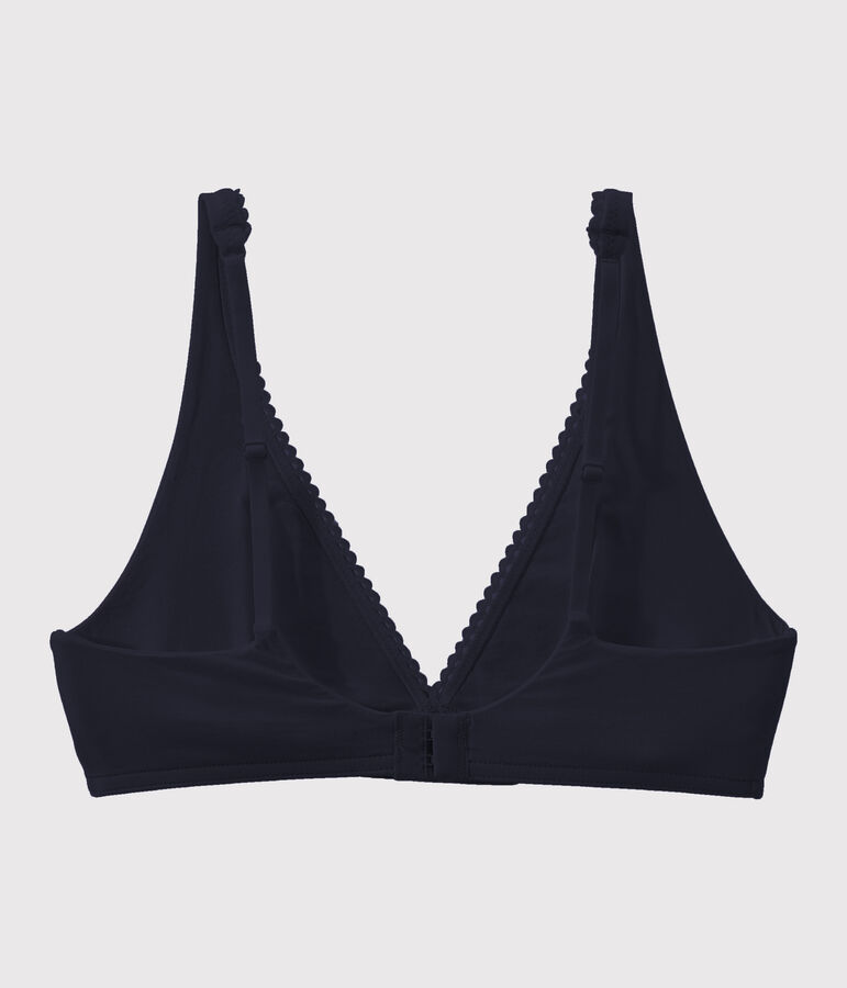 Women's plain bra blue