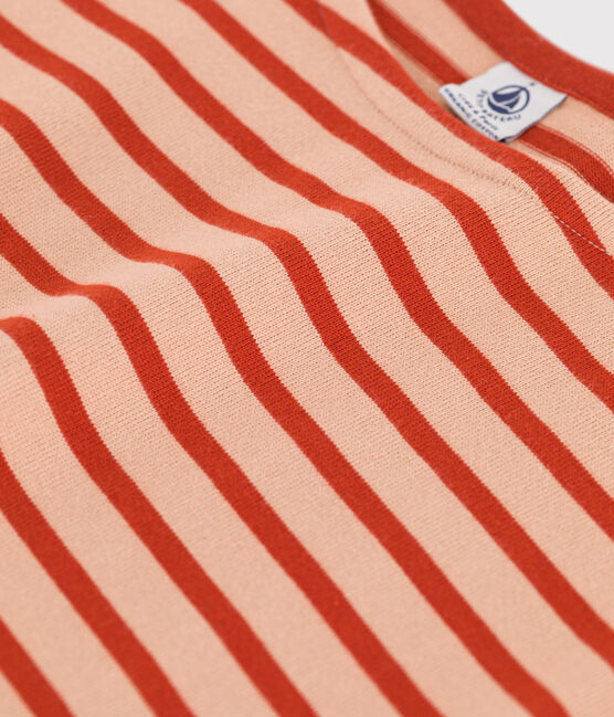 Women's Breton Cotton Top VINTAGE beige/HARISSA red