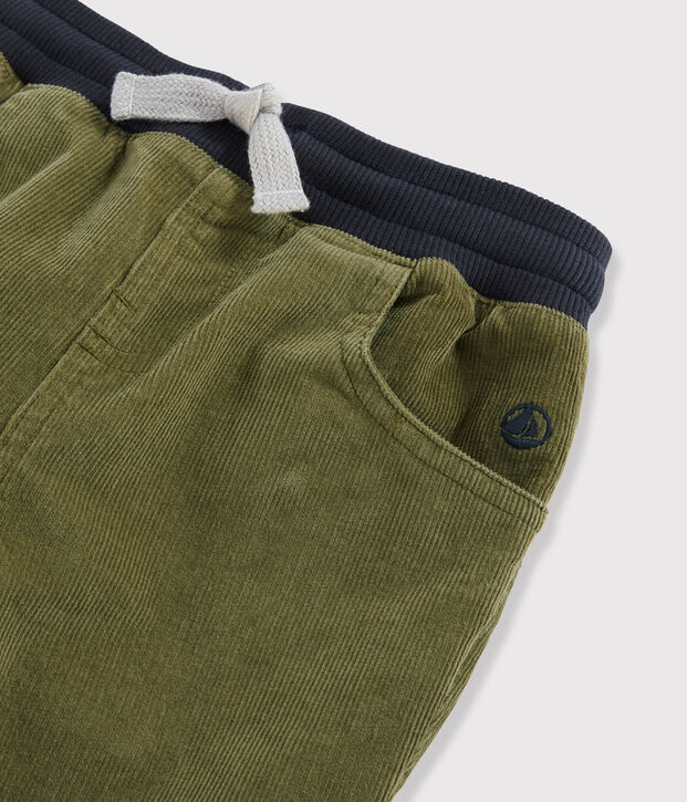 Boys' Velvet Trousers green