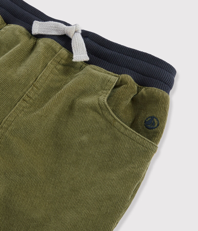 Boys' Velvet Trousers green