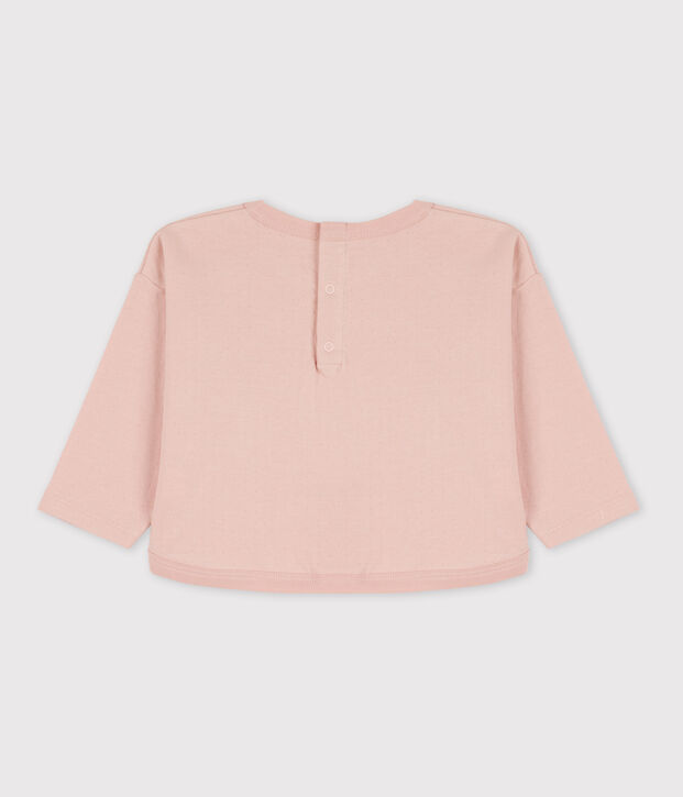 Babies' Long-Sleeved Tube Knit T-Shirt pink
