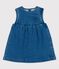 Babies' Eco-Friendly Denim Dress BLEU DELAVE blue