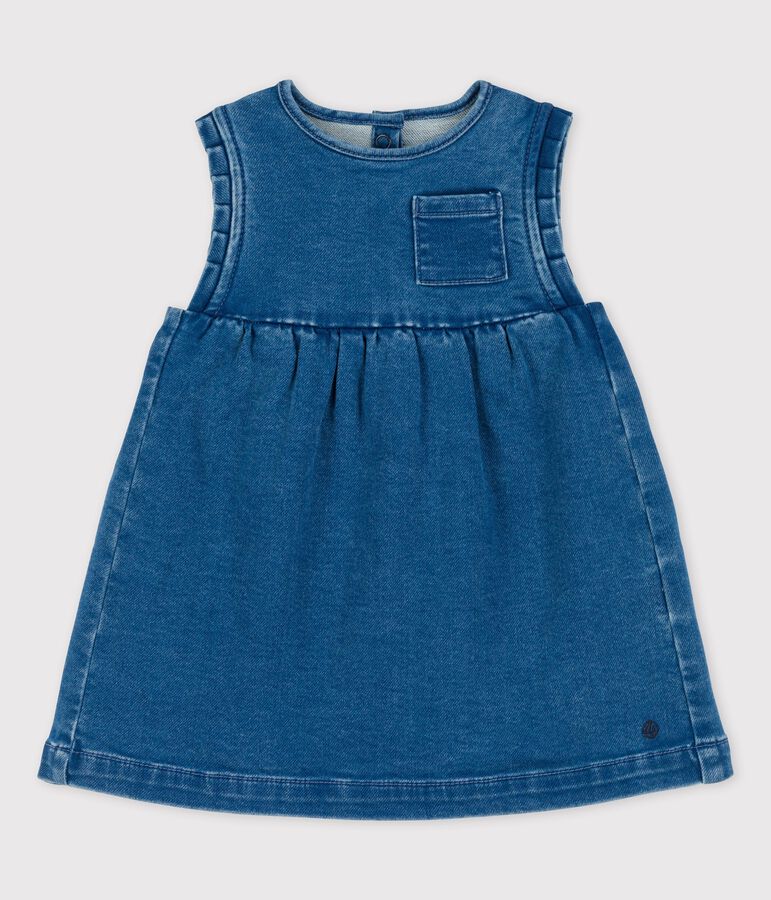 Babies' Eco-Friendly Denim Dress blue