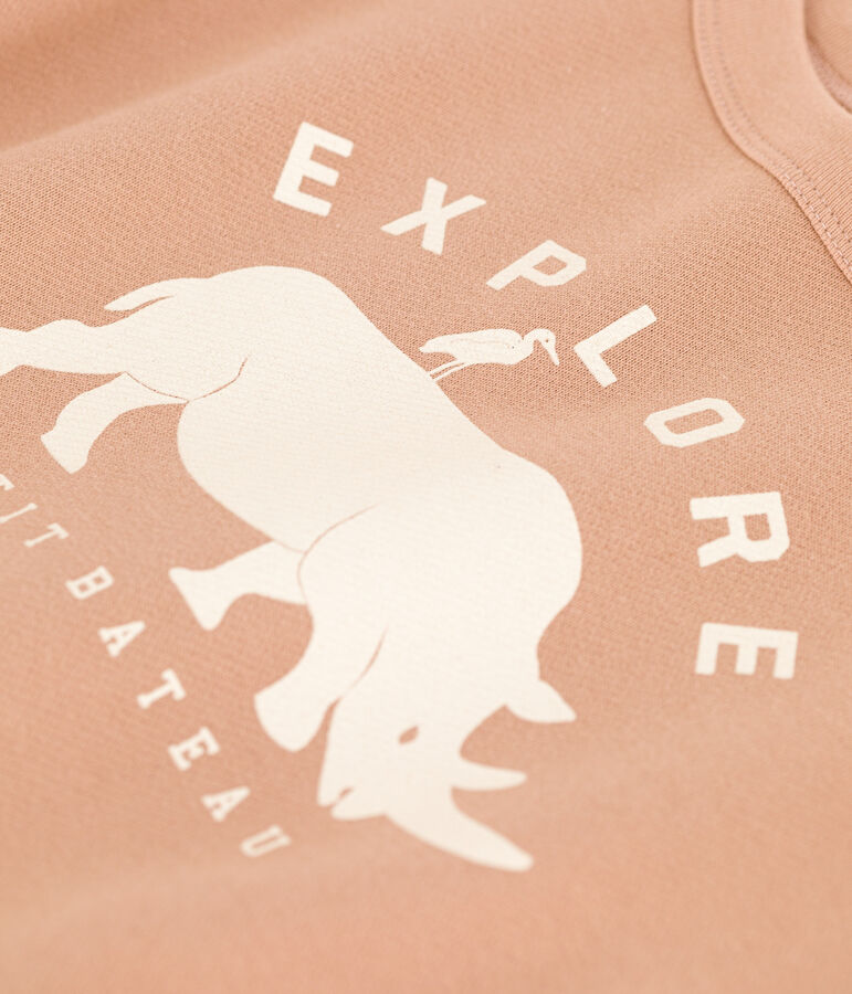 Boys' Fleece Sweatshirt VINTAGE beige