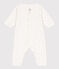 Starry Cotton sleepsuit MARSHMALLOW white/GRIS grey