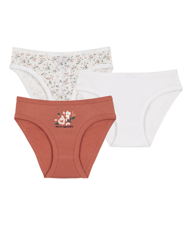 Lot de 3 culottes en coton multicolor