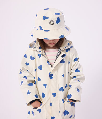 Children's heart print sun hat