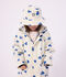 Children's heart print sun hat blue/blue