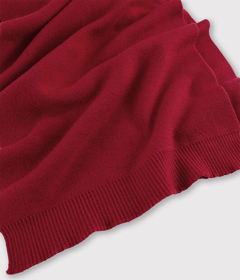 Women's woollen scarf red