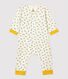 Babies' Multicoloured Star Patterned Spotted Wool and Organic Cotton Jumpsuit