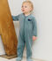 Babies' plain velour pyjama suit GOBELIN